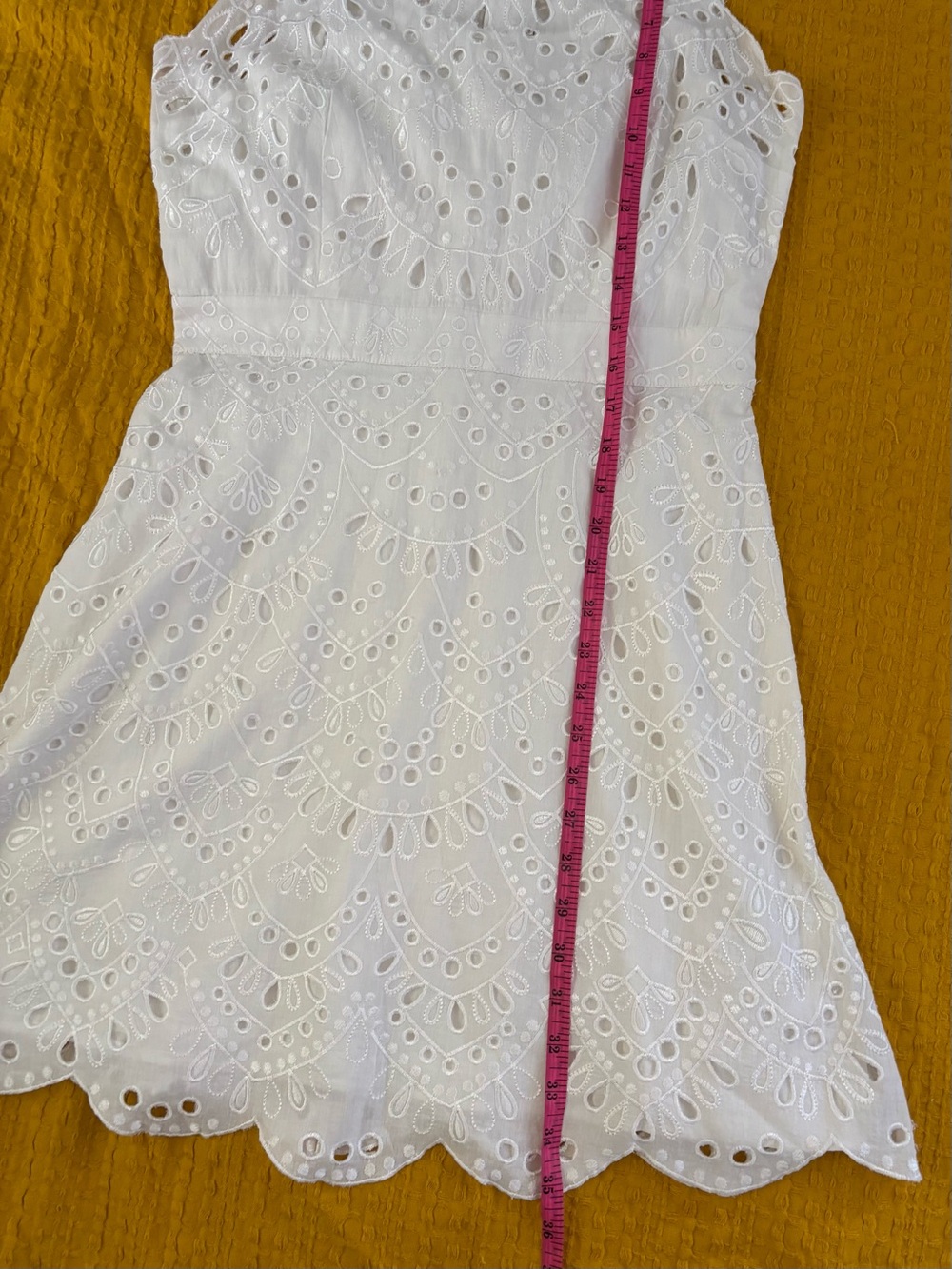 Michael Kors White Eyelet Cotton Dress NWT - Picture 13 of 16